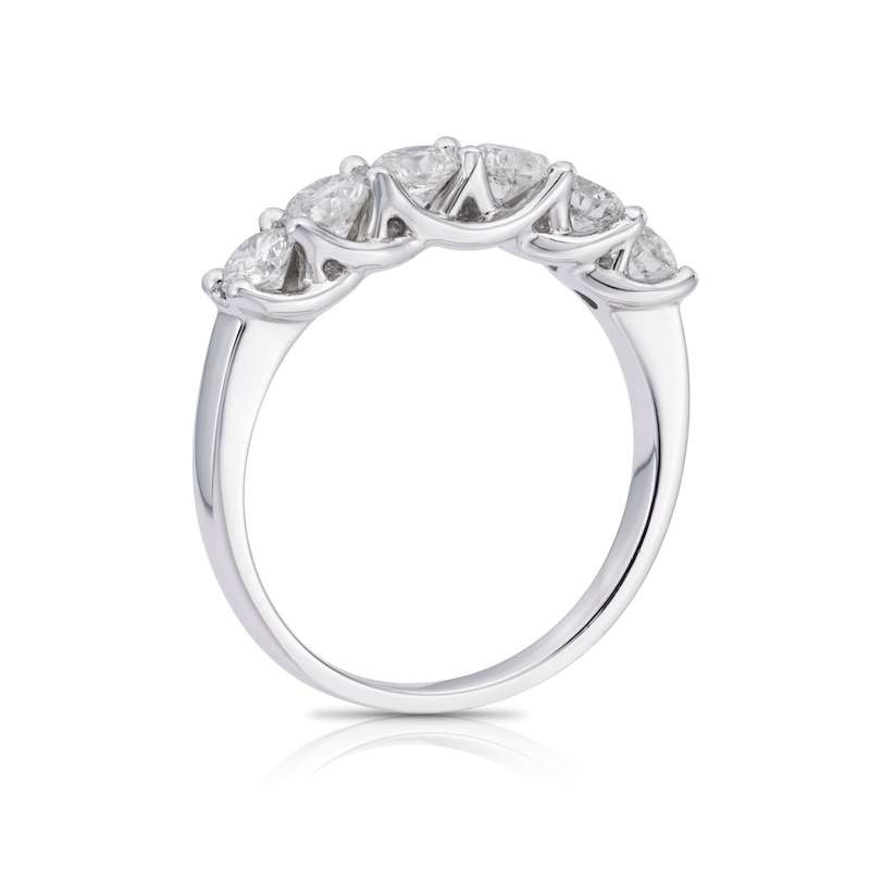 Platinum 1ct 6 Stone Diamond Eternity Ring