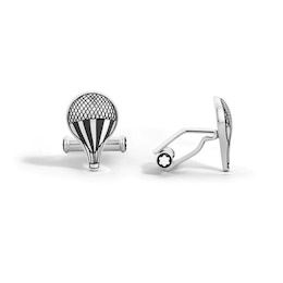 Montblanc Meisterstück Around the World in 80 Days Stainless Steel Cufflinks