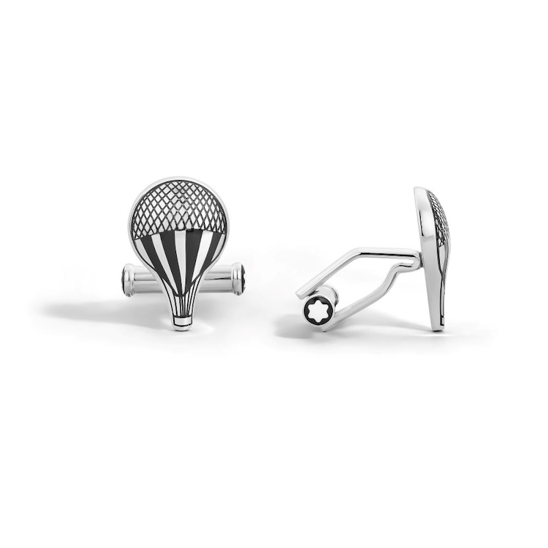 Main Image 1 of Montblanc Meisterstück Around the World in 80 Days Stainless Steel Cufflinks
