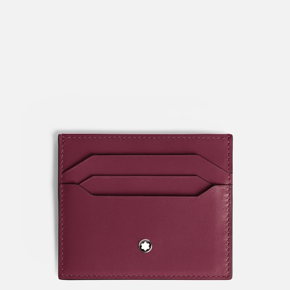 Montblanc Meisterstück Burgundy Red Leather Card Holder