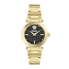 Thumbnail Image 1 of Versace 35mm Greek Black Dial Gold Tone Bracelet Watch