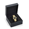 Thumbnail Image 4 of Versace 35mm Greek Black Dial Gold Tone Bracelet Watch