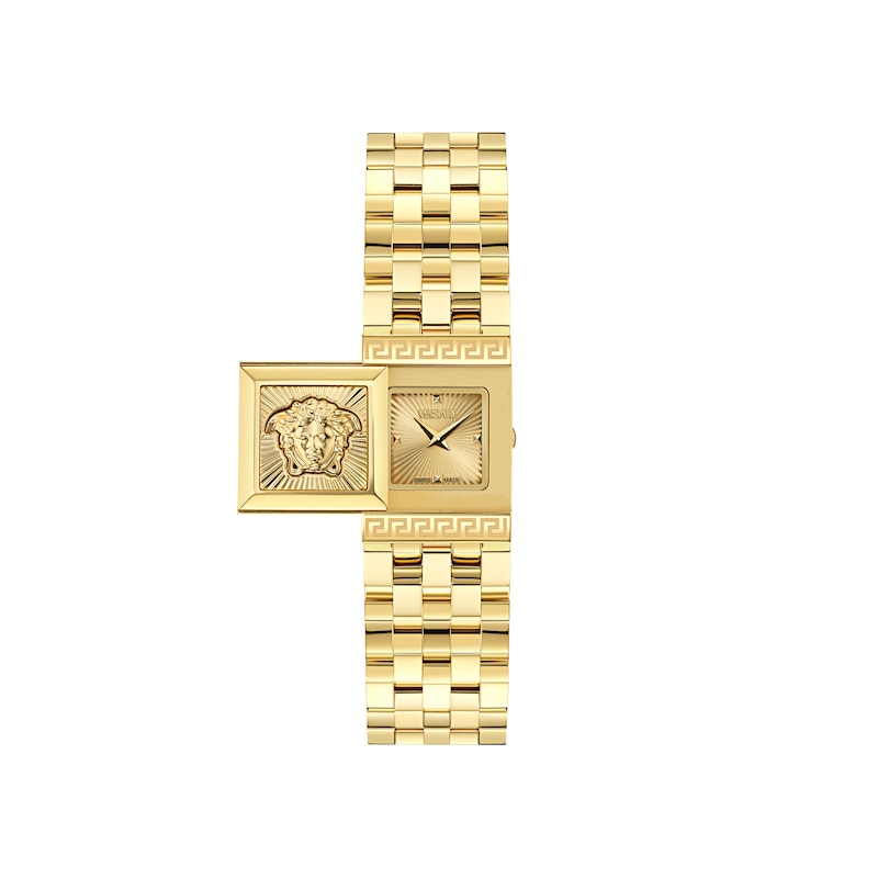 Main Image 1 of Versace 25mm Reveal Hidden Dial Gold Tone Bracelet Watch