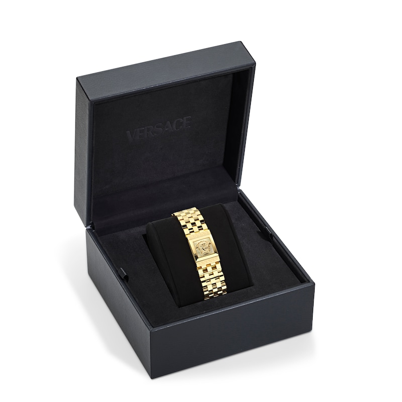 Main Image 5 of Versace 25mm Reveal Hidden Dial Gold Tone Bracelet Watch