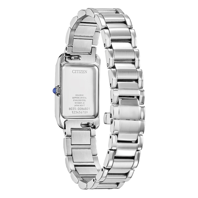Main Image 3 of Citizen L Eco-Drive Ladies' Rectangle Stainless Steel Bracelet Watch