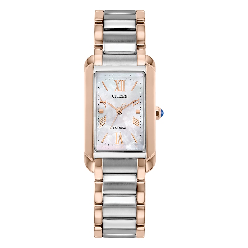 Main Image 1 of Citizen L Eco-Drive Ladies' Rectangle Two Tone Bracelet Watch