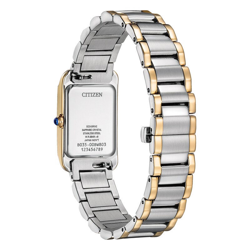Main Image 3 of Citizen L Eco-Drive Ladies' Rectangle Two Tone Bracelet Watch