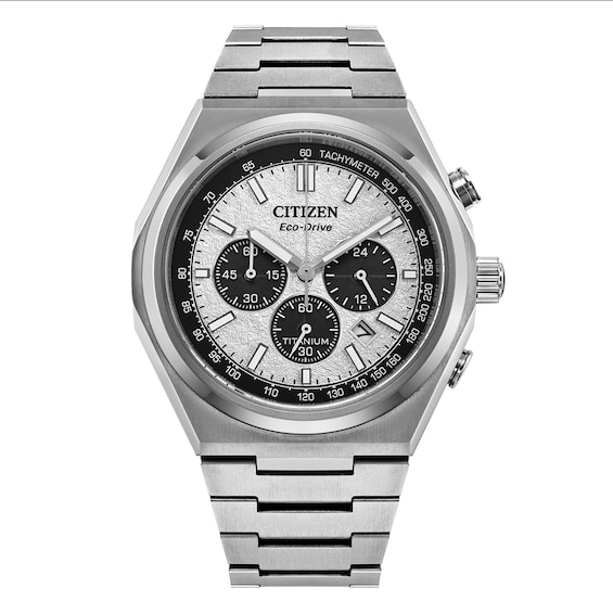 Citizen Eco-Drive Zenshin Chronograph Mens Titanium Bracelet