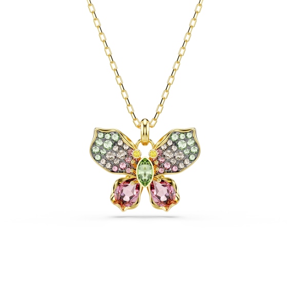 Swarovski Idyllia Gold Tone Multicoloured Crystal Pave Butte