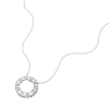 Thumbnail Image 2 of 9ct White Gold 18" 0.59ct Diamond Open Circle Pendant Necklace