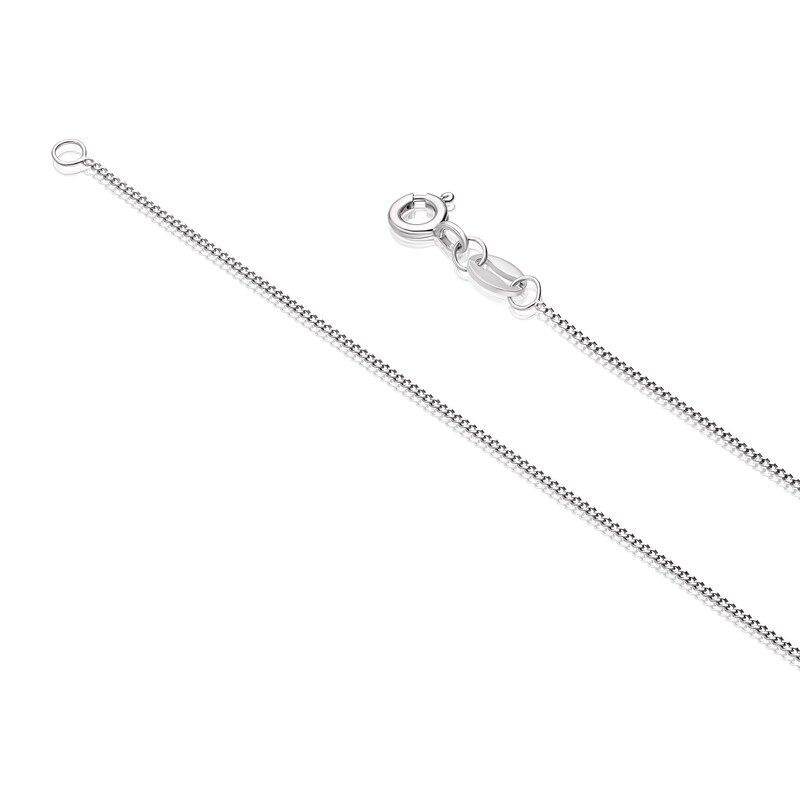 Main Image 3 of 9ct White Gold 18" 0.59ct Diamond Open Circle Pendant Necklace