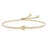 Thumbnail Image 1 of 9ct Yellow Gold 0.33ct Diamond Claw Set Bolo Bracelet
