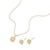 Thumbnail Image 2 of 9ct Yellow Gold 0.25ct Diamond Earring & Necklace Jewellery Set