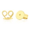 Thumbnail Image 2 of 9ct Yellow Gold Blue Topaz Dainty Flower Shaped Stud Earrings