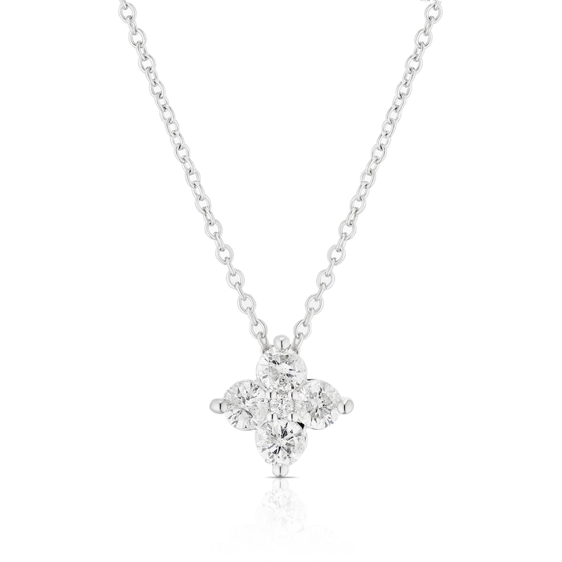 Main Image 1 of 9ct White Gold 18" 0.25ct Diamond Pendant Necklace