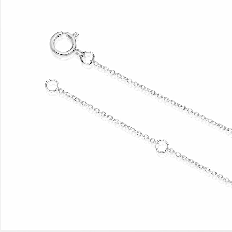 Main Image 3 of 9ct White Gold 18" 0.25ct Diamond Pendant Necklace