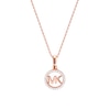 Thumbnail Image 0 of Michael Kors 14ct Rose Gold-Plated Sterling Silver Necklace