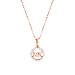 Michael Kors 14ct Rose Gold-Plated Sterling Silver Necklace