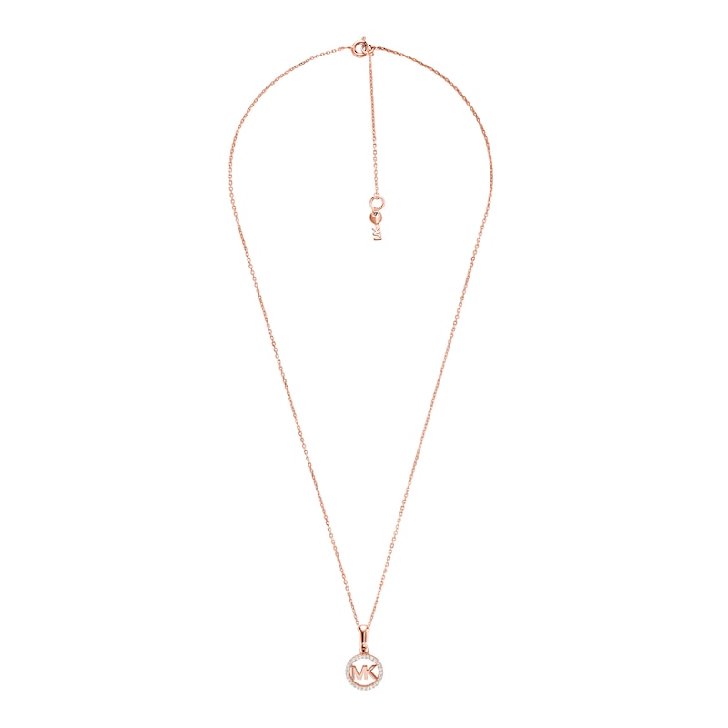 Michael Kors 14ct Rose Gold-Plated Sterling Silver Necklace