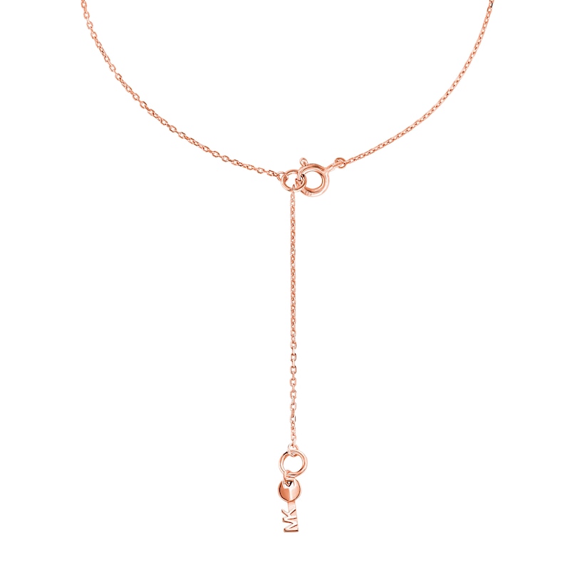 Michael Kors 14ct Rose Gold-Plated Sterling Silver Necklace