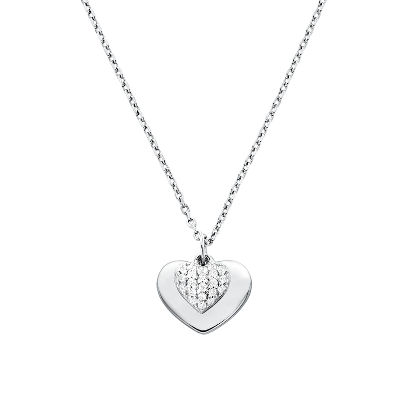 Main Image 1 of Michael Kors Sterling Silver Kors Love Heart Pendant
