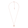 Thumbnail Image 2 of Michael Kors Pave Heart 14ct Rose Gold-Plated Necklace