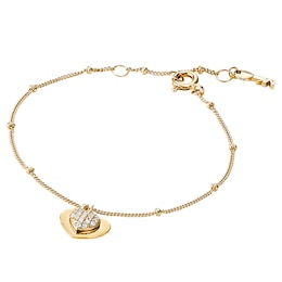 Michael Kors 14ct Gold Plated Silver Kors Love Bracelet