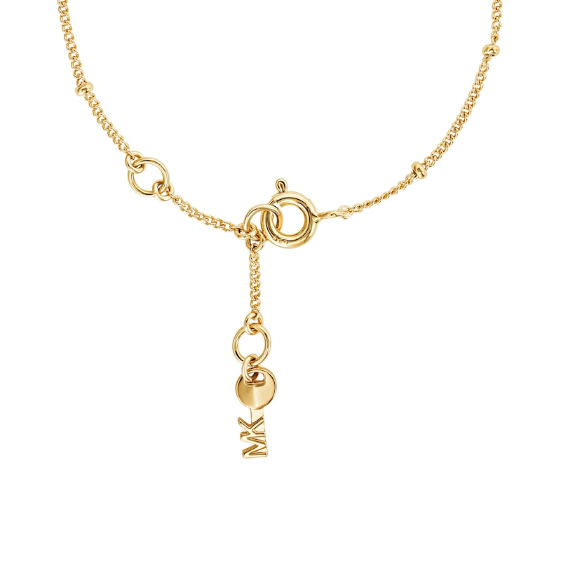 Michael Kors 14ct Gold Plated Silver 7 Inch Kors Love Bracelet