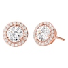 Thumbnail Image 0 of Michael Kors 14ct Rose Gold Plated Silver Halo Stud Earrings