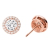 Thumbnail Image 1 of Michael Kors 14ct Rose Gold Plated Silver Halo Stud Earrings