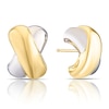 Thumbnail Image 1 of 9ct Yellow Gold Crossover Wide Stud Earrings
