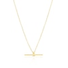 Thumbnail Image 1 of 9ct Yellow Gold 18" Forzatina T-Bar Pendant