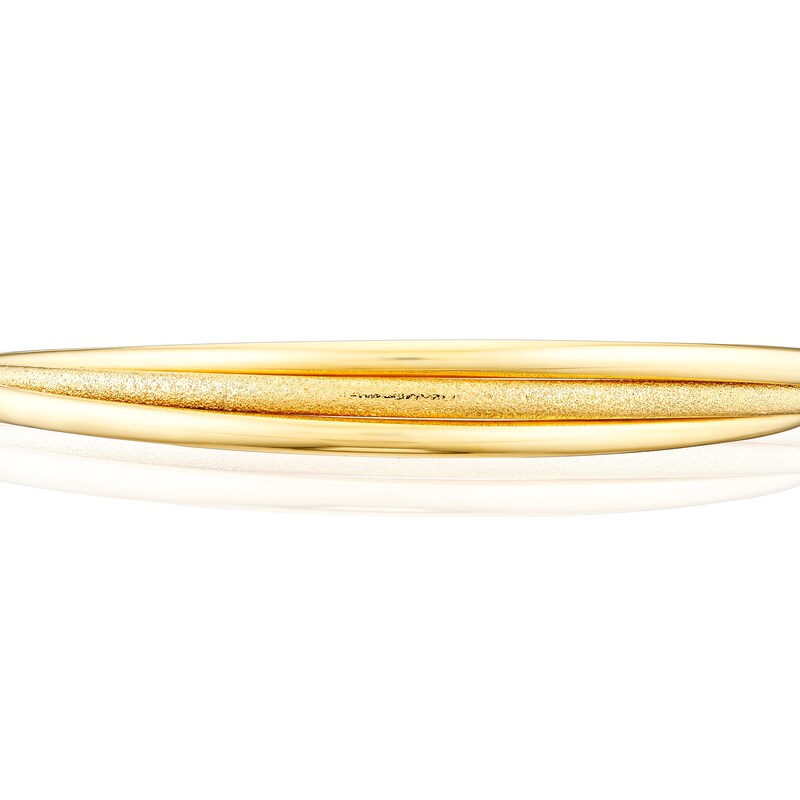 Main Image 2 of 9ct Yellow Gold Multi Twist Bangle