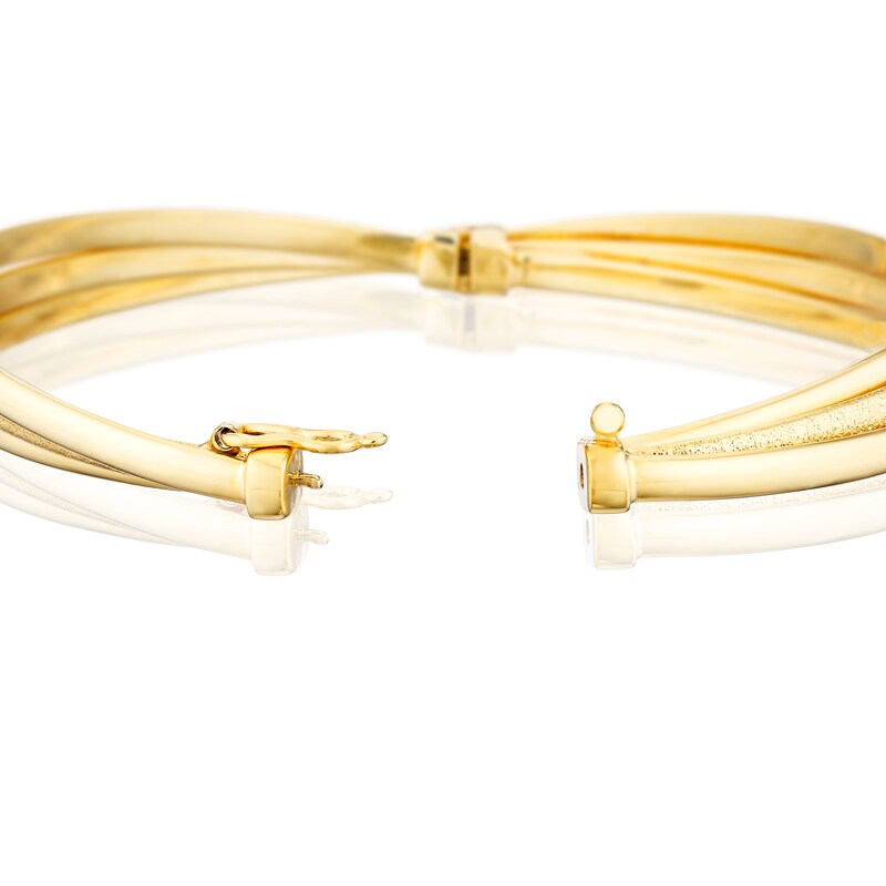Main Image 3 of 9ct Yellow Gold Multi Twist Bangle
