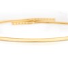 Thumbnail Image 3 of 9ct Yellow Gold & Cubic Zirconia Crossover Edge Bangle