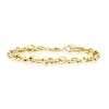 Thumbnail Image 1 of 9ct Yellow Gold 7.5" Textured Link Bracelet