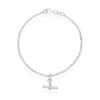 Thumbnail Image 1 of Sterling Silver T-Bar Chain Bracelet