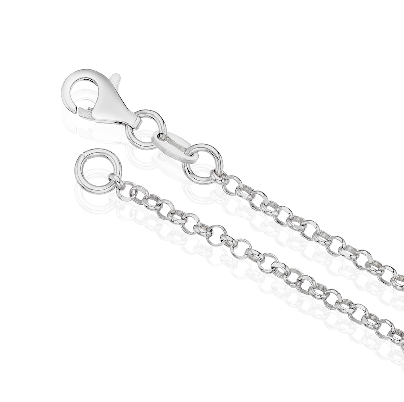 Main Image 3 of Sterling Silver T-Bar Chain Bracelet