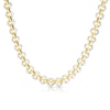 Thumbnail Image 1 of Silver & Gold Plated Two Tone 17+1" Link Necklace