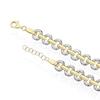 Thumbnail Image 3 of Sterling Silver & Gold Plated Two Tone 7+1" Link Chain Bracelet