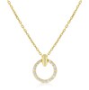 Thumbnail Image 1 of 9ct Yellow Gold & Cubic Zirconia Open Circle Pendant