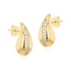 Thumbnail Image 1 of 9ct Yellow Gold Cubic Zirconia Tear Drop Stud Earrings