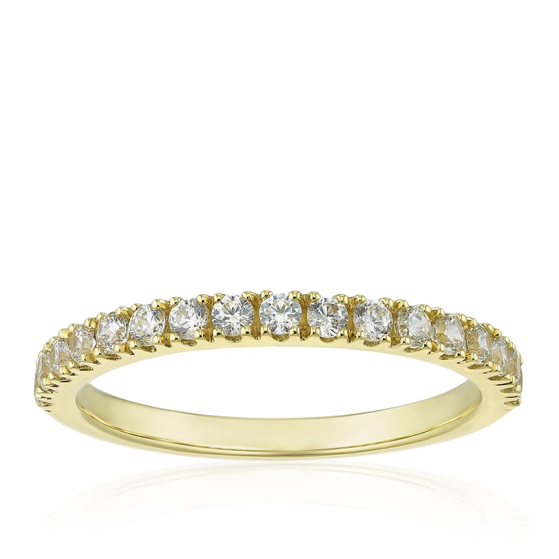 Main Image 1 of 9ct Yellow Gold & Cubic Zirconia Eternity Ring
