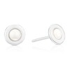Thumbnail Image 1 of Sterling Silver & Cultured Freshwater Pearl Round Polished Stud Earrings