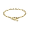 Thumbnail Image 1 of 9ct Yellow Gold 7.25" T-Bar Belcher Chain Bracelet