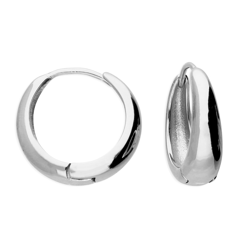 Main Image 1 of Sterling Silver Polished 15mm Hoop Earrings