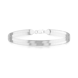 Sterling Silver 7.5" Herringbone Bracelet
