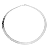 Thumbnail Image 1 of Sterling Silver 17" Diamond Cut Graduated Thin Necklace