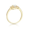 Thumbnail Image 3 of 9ct Yellow Gold Cubic Zirconia Double Halo Ring