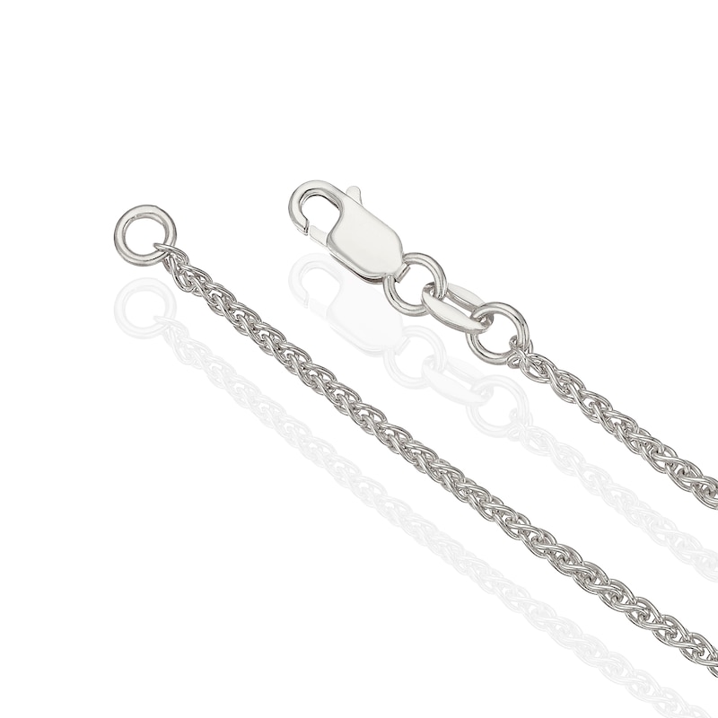 Main Image 3 of Sterling Silver & Black Spinel Woven Edge Cross Shaped Pendant
